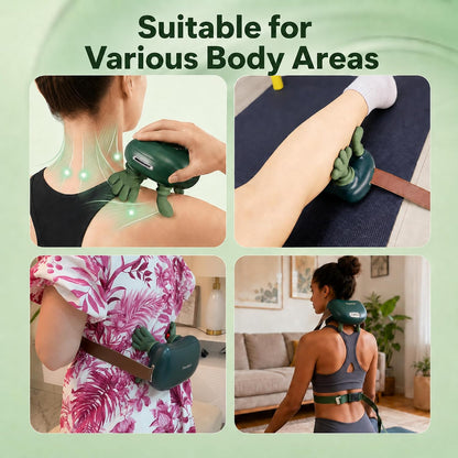 Neck Massager with Heat,Deep Tissue Massager for Pain Relief,Green