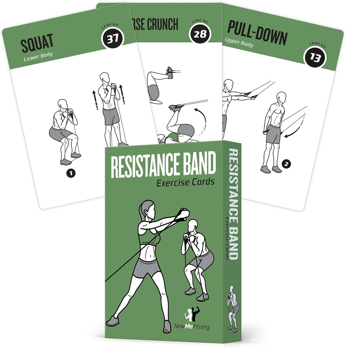 NewMe Fitness Pilates Workout Cards, Fitness Deck for Women and Men