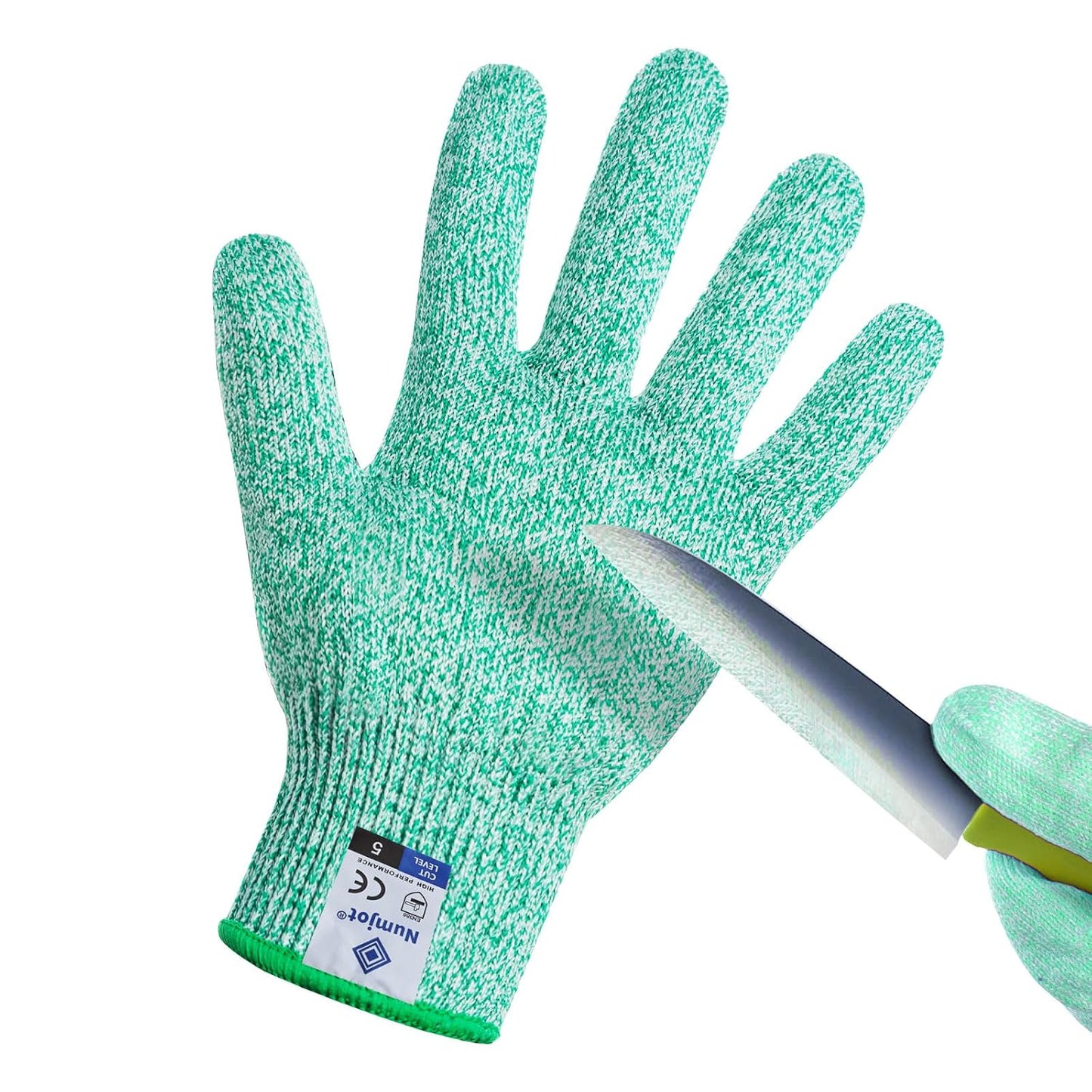Cutting Gloves, Food Grade Level 5 Protection, Safety Kitchen Cut Gloves for Oyster Shucking, Fish Fillet Processing, Mandolin Slicing, Meat Cutting and Wood Carving. (Violet-Medium 2 Pairs)