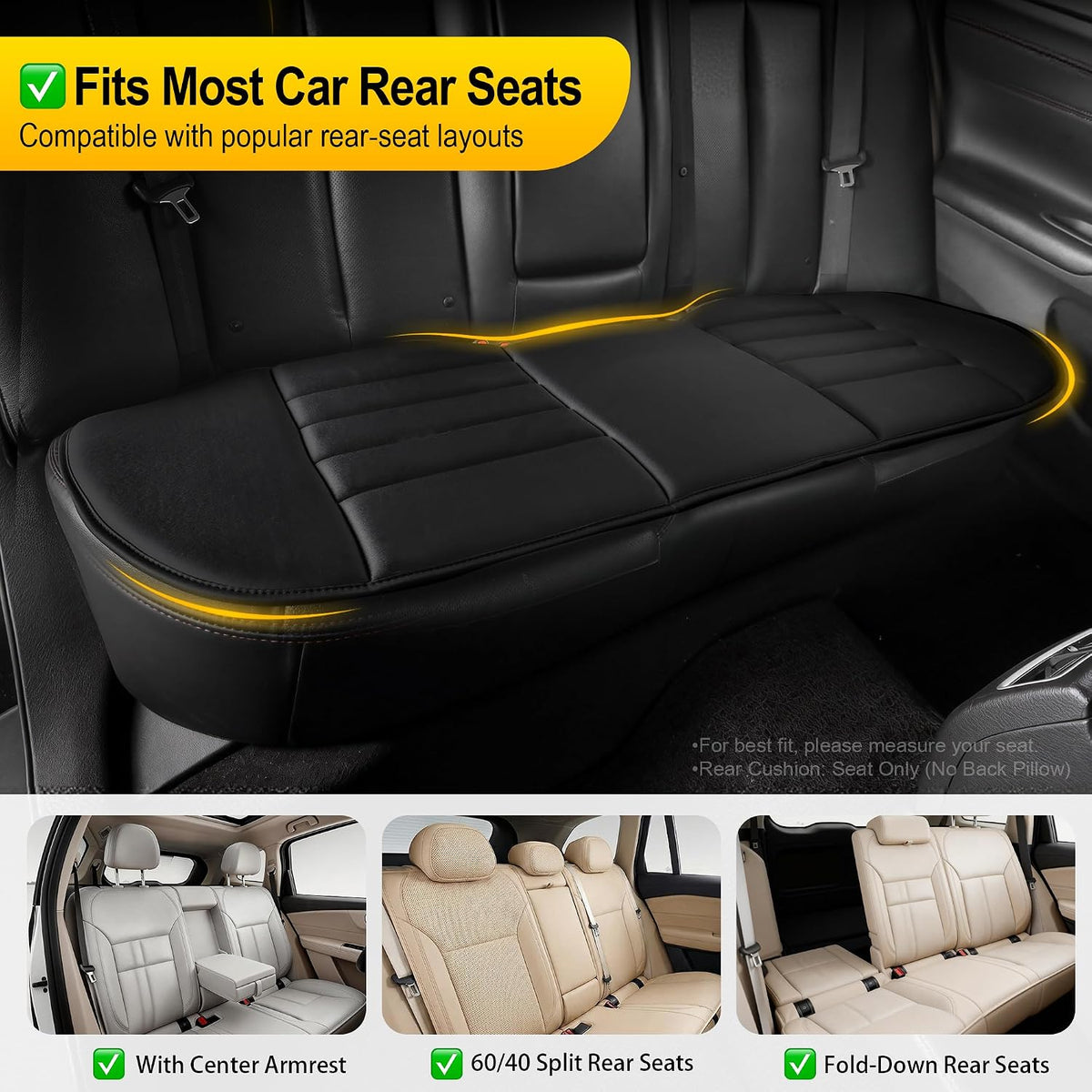 kingphenix Memory Foam Car Seat Cushion for Driver and Office Chair Comfort