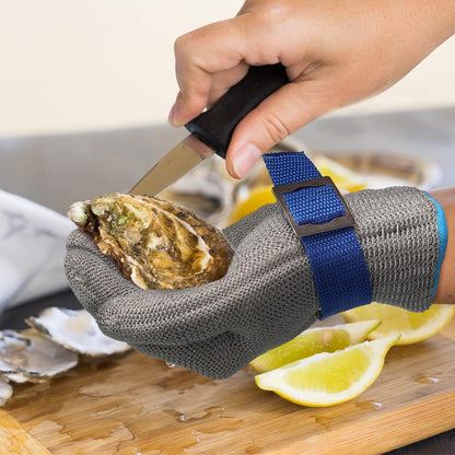 Schwer SlicePro ANSI A9 Cut Resistant Glove PR1706, Stainless Steel Mesh Metal Glove, Food Grade for Kitchen Cooking, Butcher Meat Cutting, Oyster Shucking, Mandoline, Fishing, (M, 1 PCS)