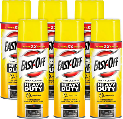 Easy Off Heavy Duty Oven Cleaner, Destroys Tough Burnt on Food and Grease, Fresh Scent, 14.5 oz Can