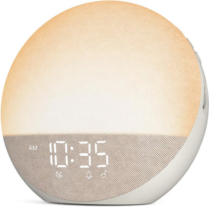 Odokee Sunrise Alarm Clock White Noise Machine: Natural Wake Up Light