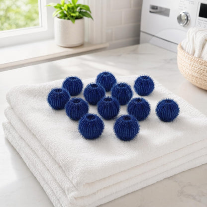 12 Pack Pet Hair Remover for Laundry, Reusable Lint Balls for Dryer & Washer, Effective Lint Catcher for Washing Machine, Dog and Cat Hair Catcher, Dryer Balls Alternative to Pet Hair Sheets