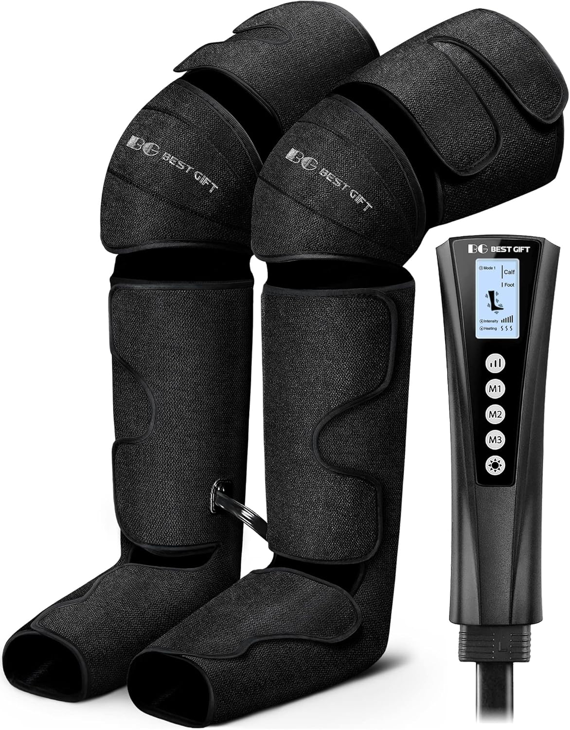 Fathers Day Dad Gifts for Husband, Men, Mom, Wife, Women, Her Him, Mothers Day, Christmas, Valentines Day Air Compression Massager with Heat for Comprehensive Leg and Foot Therapy, Helpful for Relax