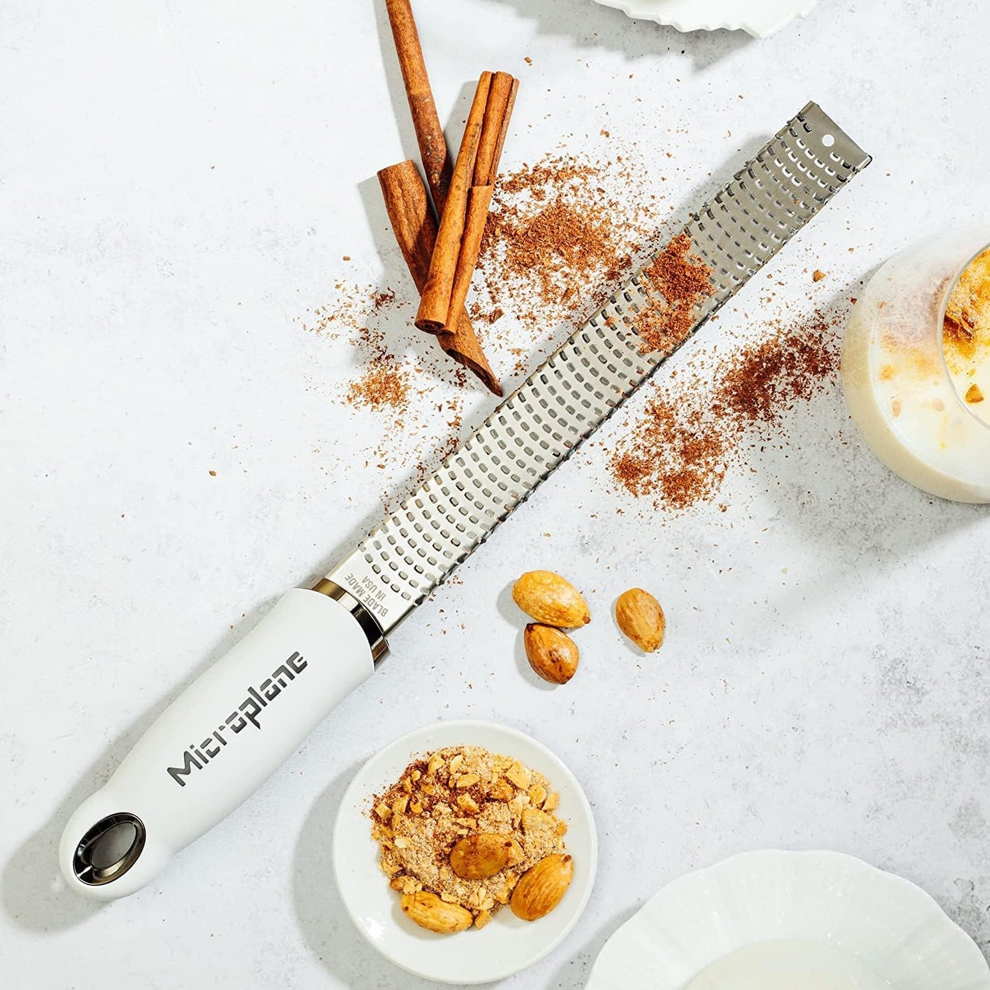 Premium Classic Series Zester - Lipstick Pink | Lemon Zester tool, Hard Cheese & Vegetable Grater | For Citrus, Parmesan Cheese, Garlic, Ginger, Nutmeg | Fine Stainless Steel Blade, Made in USA