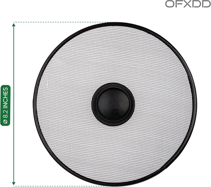 Stainless Steel Lid Splatter Screen - Set of 2: 8,2" & 10" - Frying Pan Oil Splash Guard