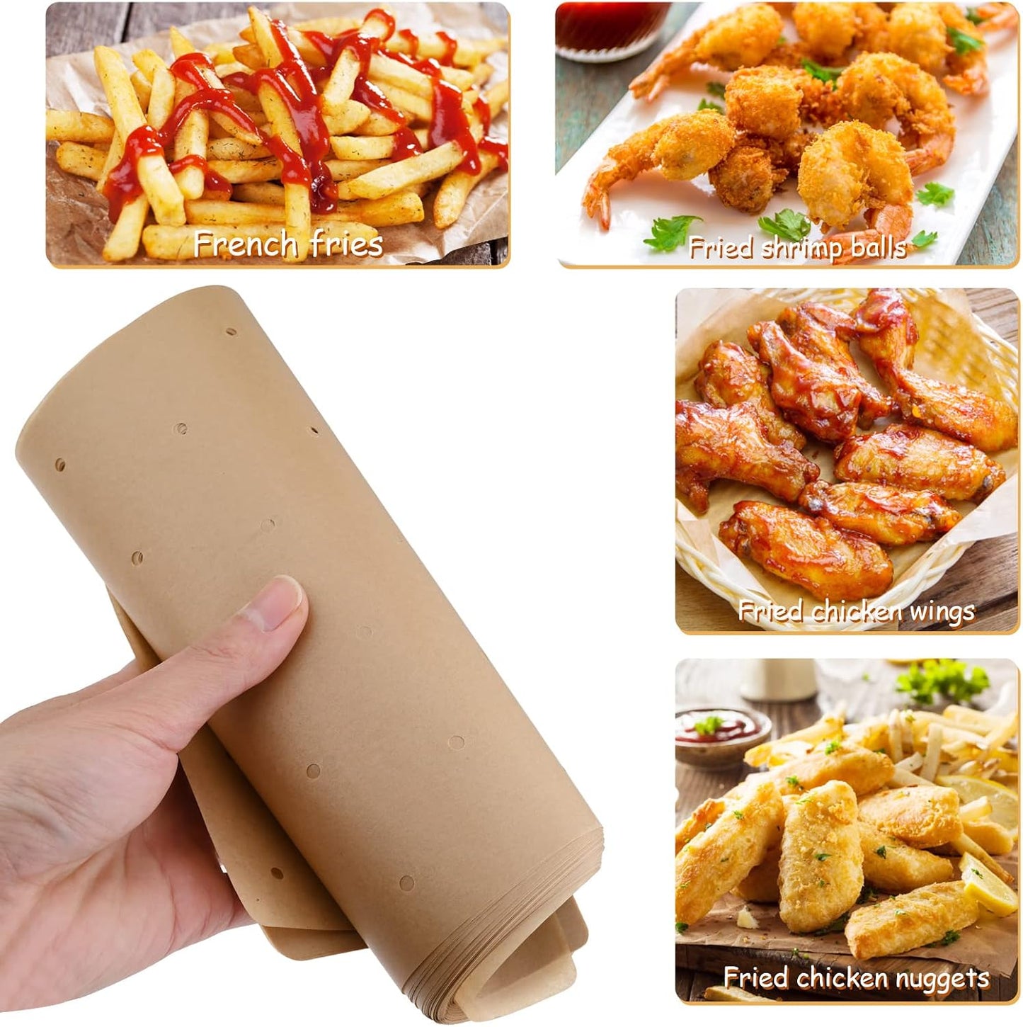 WMKGG Silicone Air Fryer Liners, 2PCS Air Fryer Silicone Liners | Reusable Rectangular Non-Stick Basket Accessories for Ninja Foodi Dual DZ201/DZ401 8-10QT