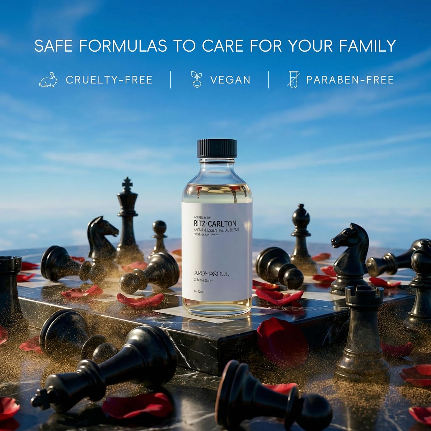 Hotel Diffuser Oil Inspired by Ritz-Carlton Scent - Premium Fragrance Oil No. SA61119323 for Ultrasonic and Waterless Diffuser - 120 mL, 4 fl oz