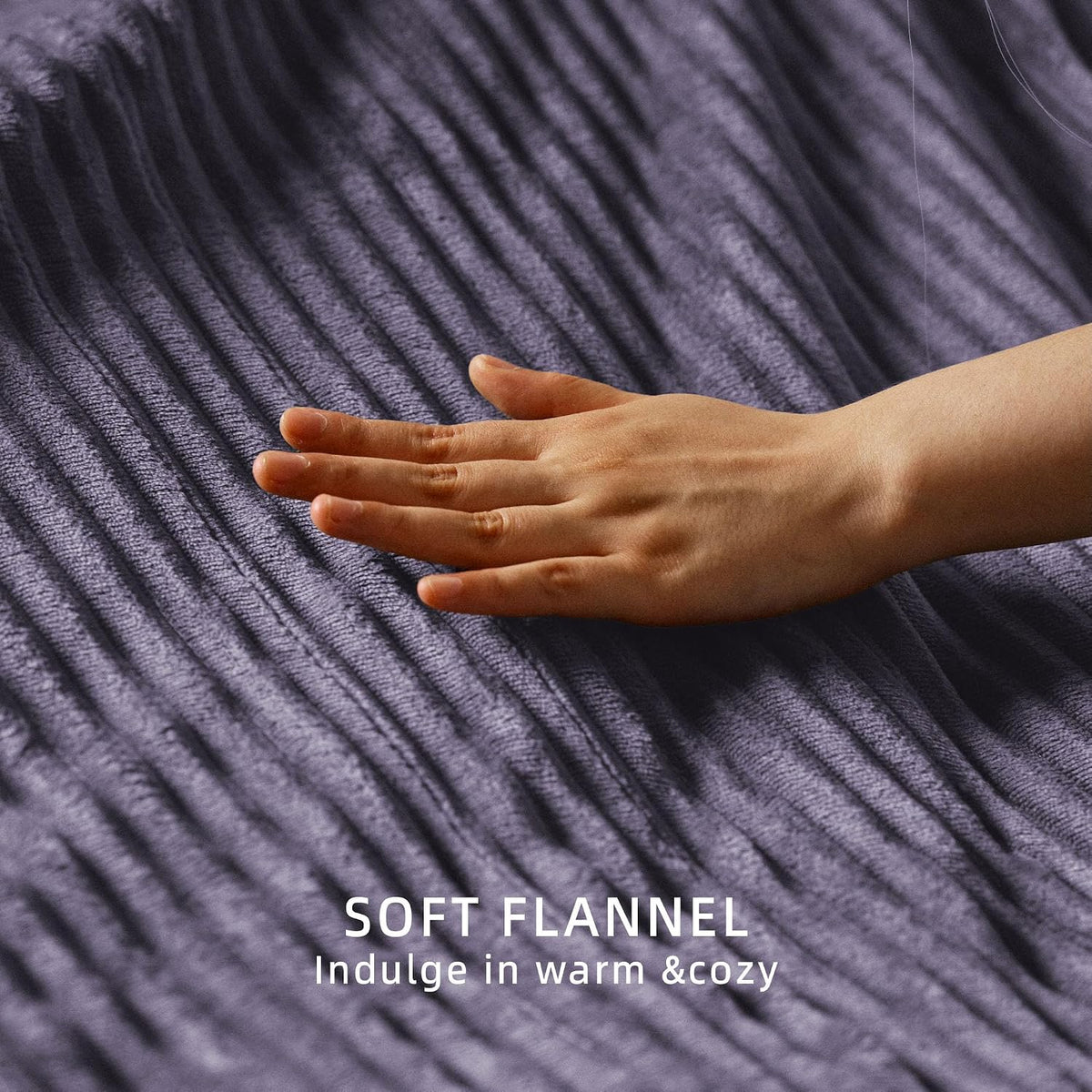 Heated Blanket 50x60”, 3 Hours Auto-Off Electric Blanket, Grey