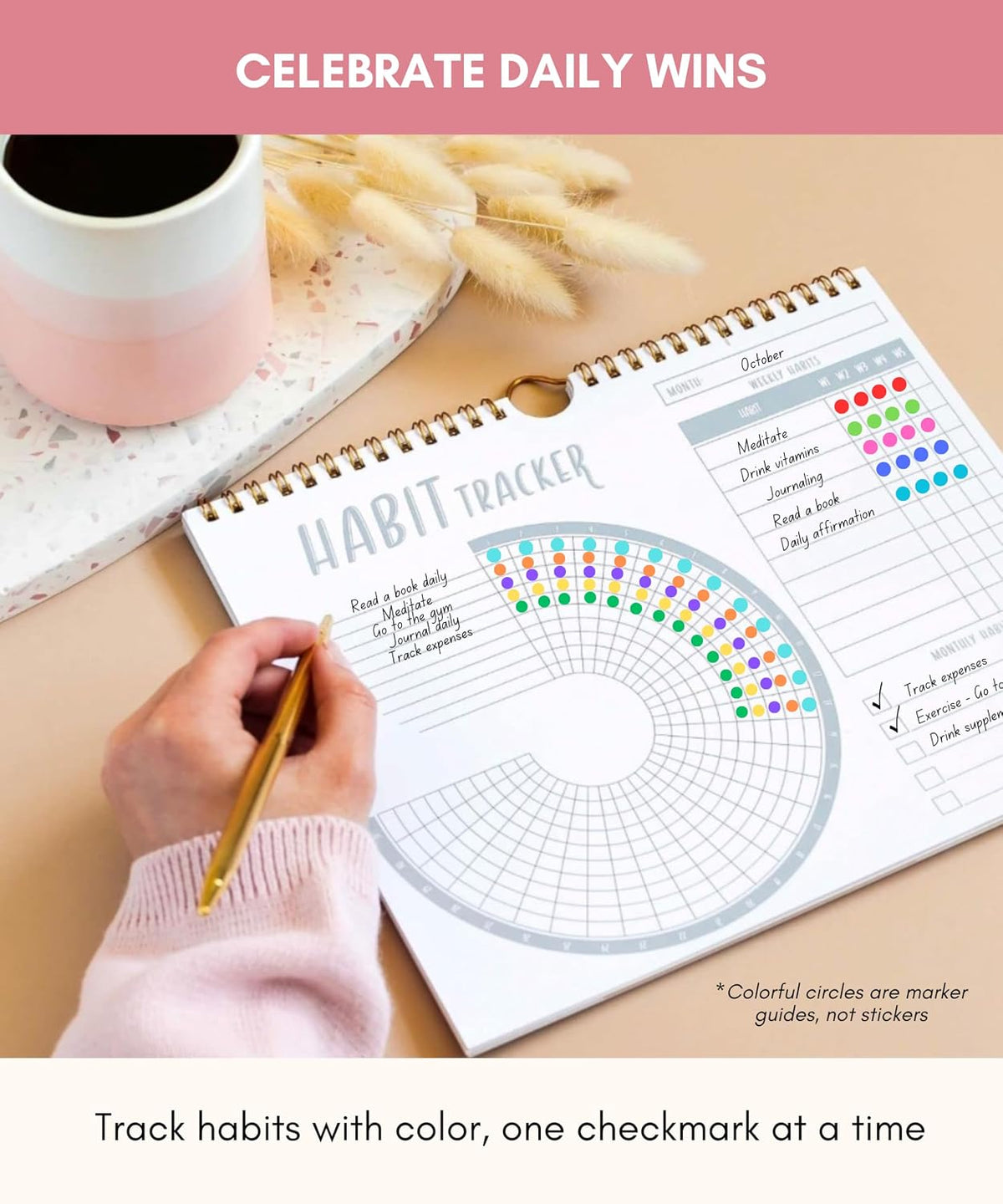 Lamare Habit Tracker Calendar 2026 – Premium Daily Habit Tracker Journal