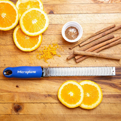 Premium Classic Series Zester - Lipstick Pink | Lemon Zester tool, Hard Cheese & Vegetable Grater | For Citrus, Parmesan Cheese, Garlic, Ginger, Nutmeg | Fine Stainless Steel Blade, Made in USA