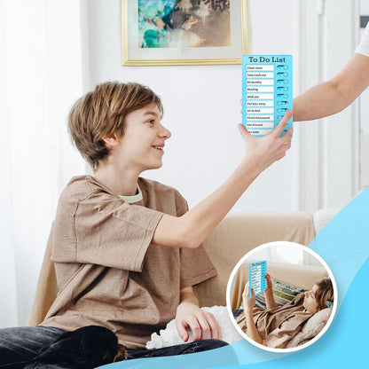 Chore Chart for Kids: Dry Erase Visual Schedule, Magnetic Bedtime/Morning Routine Chart - Toddler Chore Board, Checklist, To Do List for Kids (2 morning checklists, 2 bedtime checklists)