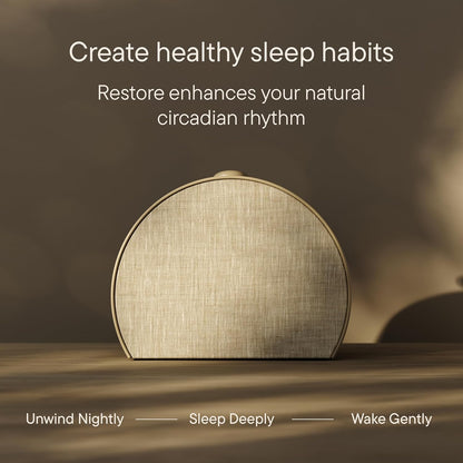 Hatch Restore 3 | Sunrise Alarm Clock, Smart Light, Sleep Audio (Putty) | White Noise Machine & Sunrise Alarm Light, 80+ Sleep Sounds, Screen-Free Bedtime Routine with Meditations via Hatch Sleep App