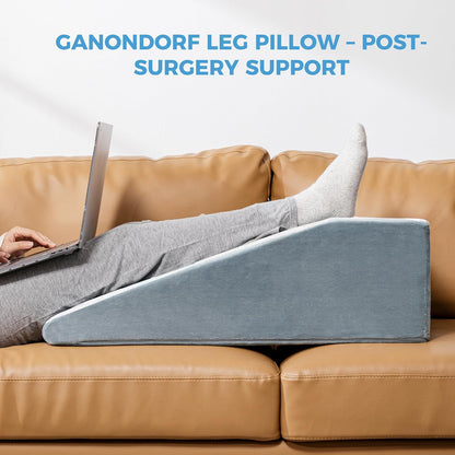 Ganondorf Leg Elevation Pillow, Premium Foam Leg Support Adjustable Wedge Pillow Relieves Joint Pain After Surgery Ergonomic Curve for Leg Support Promote Blood Circulation Single Leg