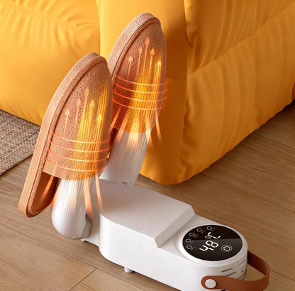 Shoe Dryer Electric Timing Constant Temp Boot Warmer with Folding Rack, 360 Degree Shoes Drying Machine for Sneakers Boots Gloves (US 110V)