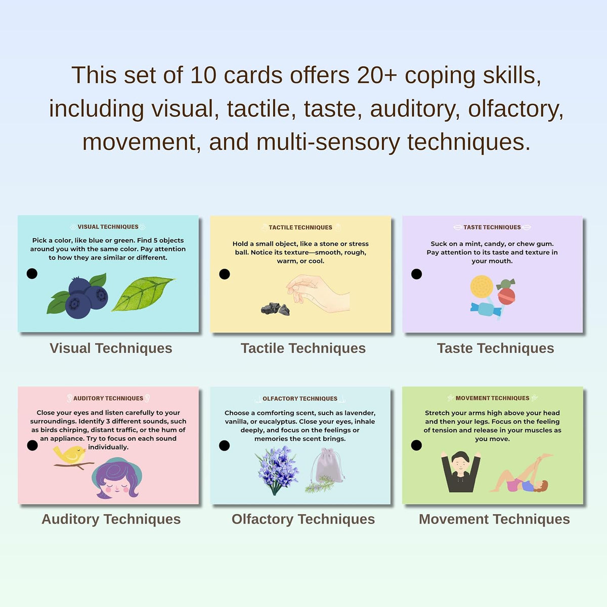 Coping Skills Cards – Mindfulness & Self-Care Deck for Adults & Teens – Emotional Wellness Activities for Focus, Calm & Resilience – Great for Educators, Counselors & Personal Use