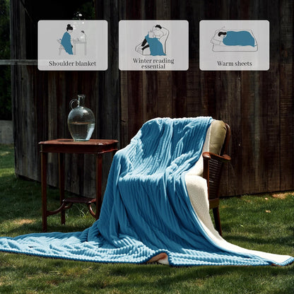 Texciting Heated Blanket 50"X60",Soft Electric Blanket,ETL Certified,Grey