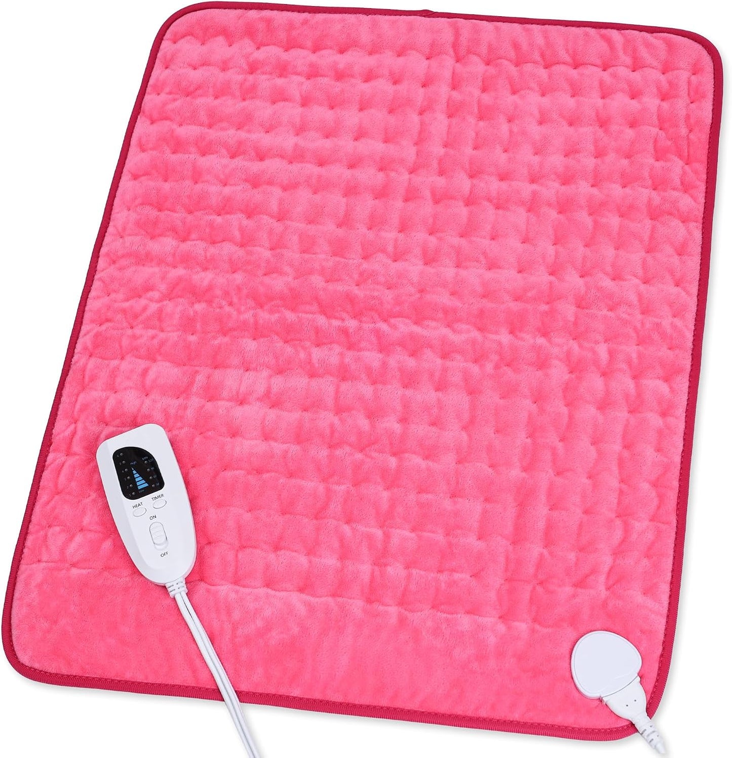 Heating Pad,Heated Blanket,Heating Pad for Back Neck,Grey,24x12 Inch | Electric Heating Pad,Dry/Moist Heat Heating Pads,Heating Pads for Shoulder,Abdomen,Heat Pad for Women Men,Birthday Gift
