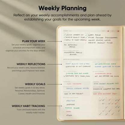 Dated, 2026 Planner, 5.8” x 8.3” - The #1 Productivity Planner to Achieve Your 2026 Goals - Planner 2026-2027 by PRODUCTIVITY STORE (A5, GREY)