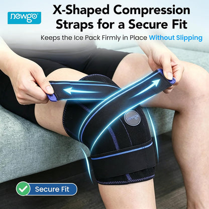 NEWGO Knee Ice Pack, 2-Hour Cold Therapy for Post-Surgery Relief