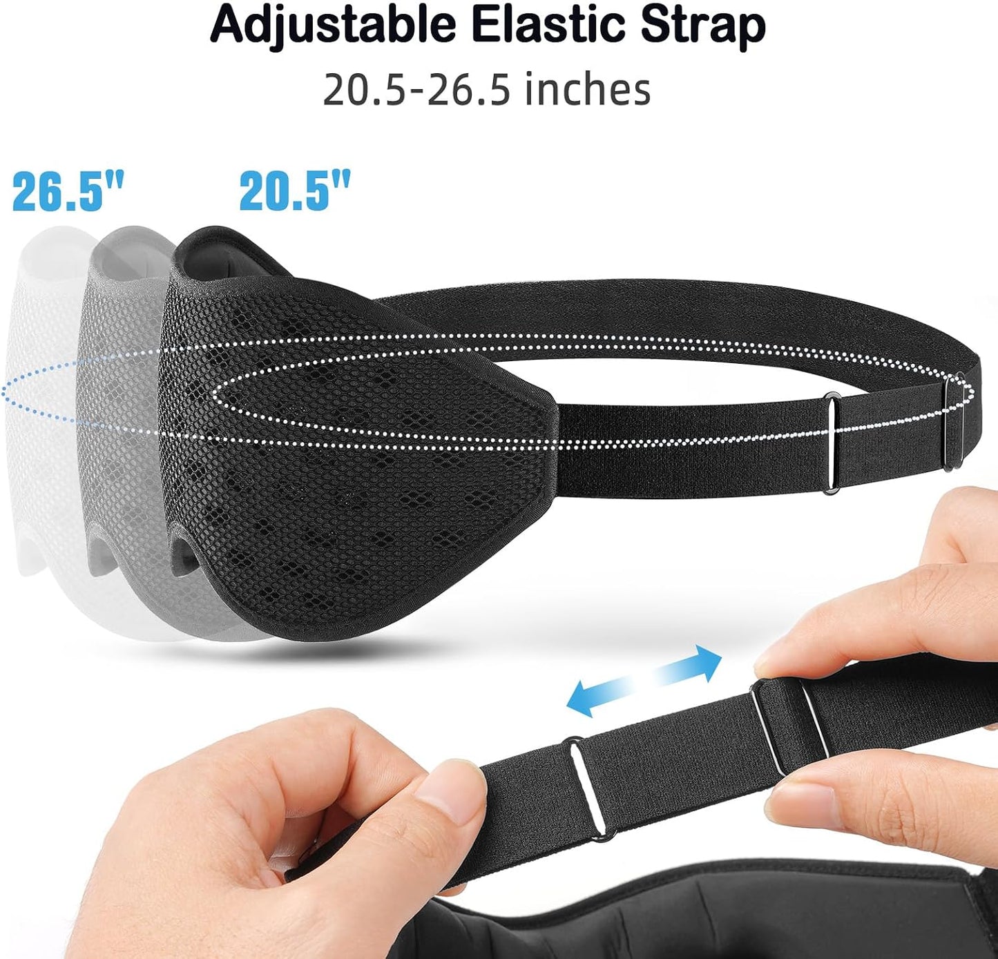 LitBear Breathable Sleep Mask, 3D Eye Mask Sleep for Side Sleepers Women Men