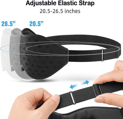 LitBear Breathable Sleep Mask, 3D Eye Mask Sleep for Side Sleepers Women Men