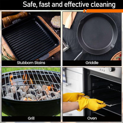 Heavy Duty Griddle Cleaning Brick with Handle | Grill Cleaner for Cleaning Flat top, Pumice Griddle Cleaning Stone Removing Stains for BBQ, Swimming Pool, Sink(5 Pack)