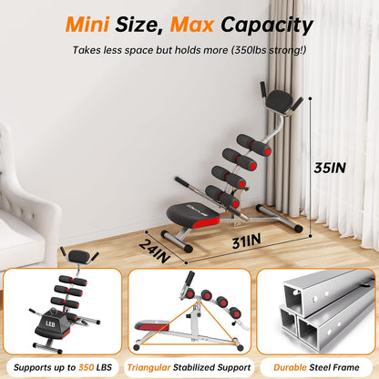 Inversion Table for Back Pain Relief - 350lbs Capacity, Improve Posture and Spinal Health - Ideal for Home and Gym Use