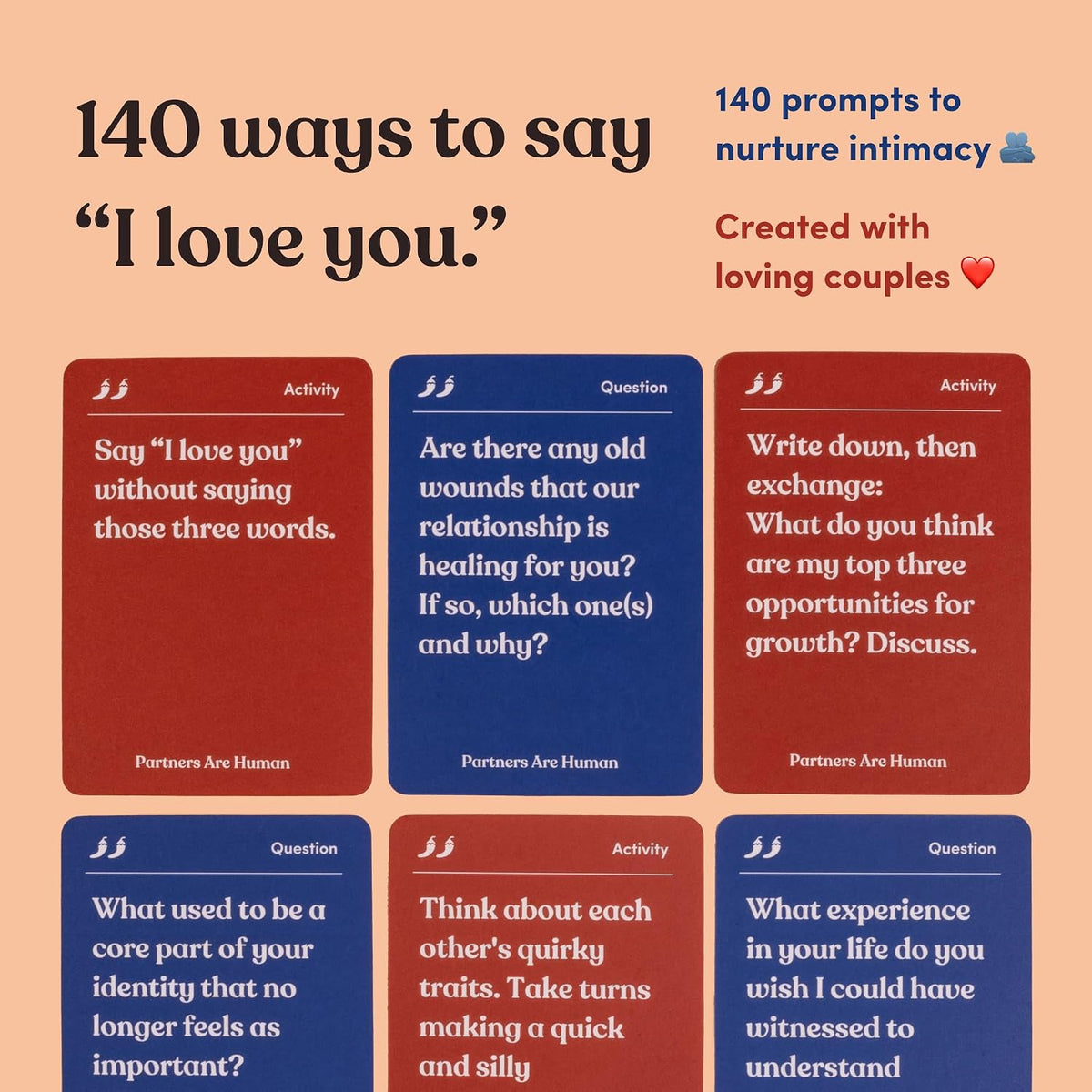 Friends are Human Conversation Cards for Friendship and Bonding, 140 Cards