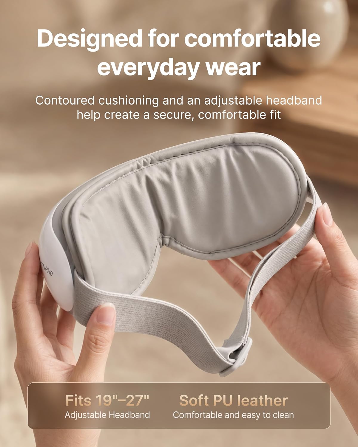 RENPHO Eyeris 1 Eye Massager with Heat, Heated Massage Eye Mask