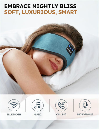 MUSICOZY Sleep Headphones Bluetooth 5.4 Sleep Mask with HD Sound