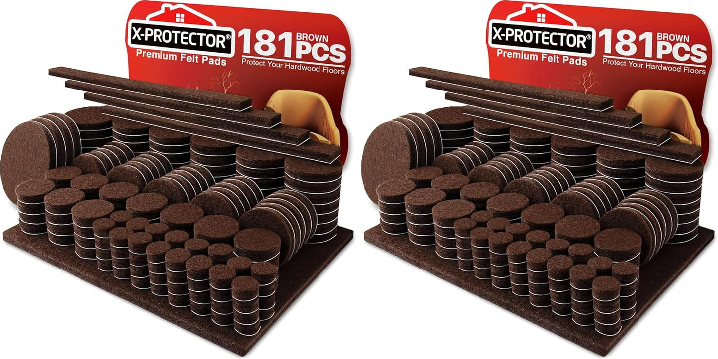 Felt Furniture Pads X-PROTECTOR 235 PCS Premium Furniture Pads - Felt Pads Furniture Feet Best Wood Floor Protectors - Protect Your Hardwood & Laminate Flooring! | Furniture Feet Best Wood Floor Protectors - Protect Your Hardwood & Laminate Flooring!