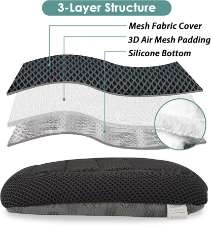 AEROiVi Car Seat Cushion Breathable Mesh Non-Slip Comfort Seat Truck Office | Car Seat pad for Driving 3D Air Mesh Car Seat Protector Works with Truck SUV and Office Chair Home Quick Drying Washable