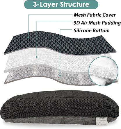 AEROiVi Car Seat Cushion Breathable Mesh Non-Slip Comfort Seat Truck Office