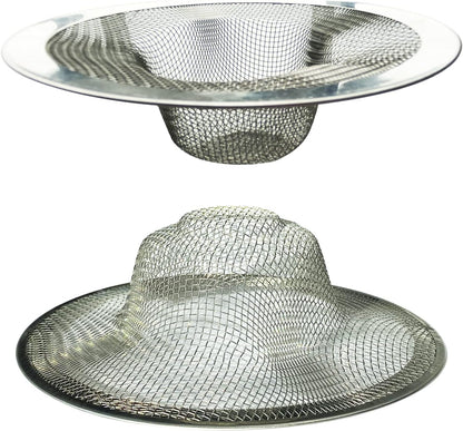 Sink Strainer,Drain Hair Catcher for Bathroom Bathtub Drains(2.75" / 1") | Bathroom Sink Drain Strainer,2PCS Drain Mesh Baskets for Laundry, Mop Pool, RV Sink