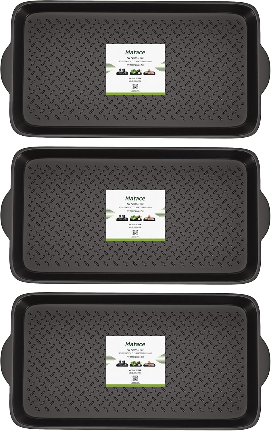 1 Pack Rubber Small Boot Tray for Entryway,Boot Mat,Shoe Tray,Shoe Mat for Indoor and Outdoor Use, 27.95"x 15.74" (Pack of 1)
