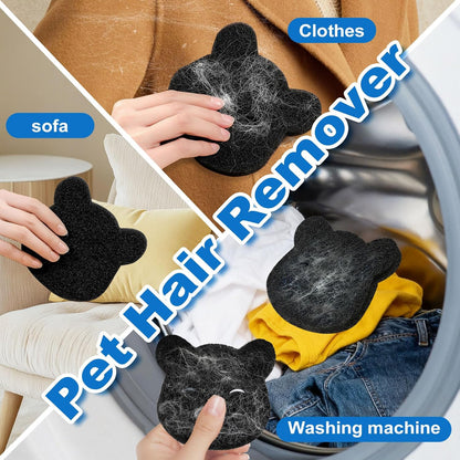 Pet Hair Remover for Laundry, 2026 Upgraded Pet Hair Catcher for Washing Machine, Reusable Dryer Pet Hair Balls and Lint Traps,Effective Dog Cat Fur Cleaner for Bedding,Blankets,Couch,Clothes (4 Pack)