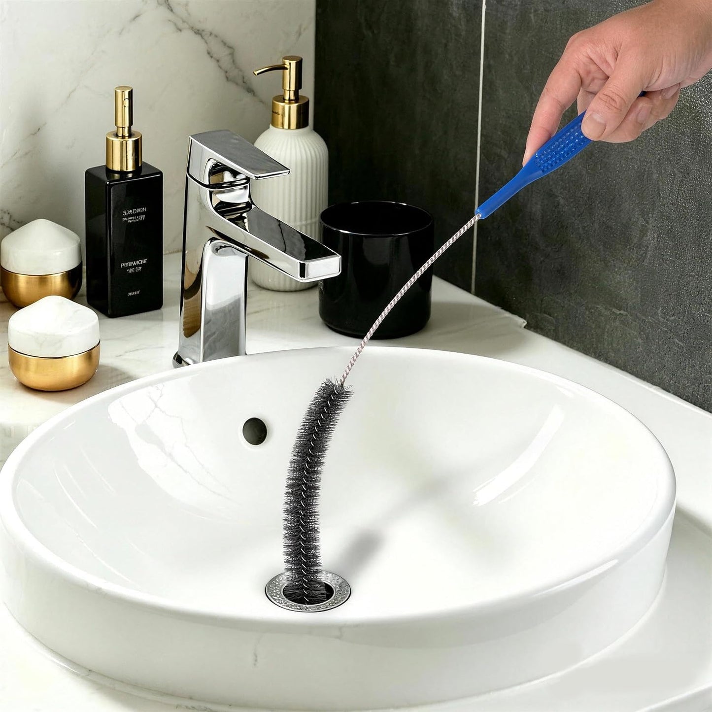 Drain Brush, Refrigerator Coil Cleaning Brush, Dryer Vent Cleaner Brush | Long Flexible Tool for Sink Drain Pipe Condenser Coil, Dryer Lint Brush, Fire Prevention Lint Remover Appliance Cleaner