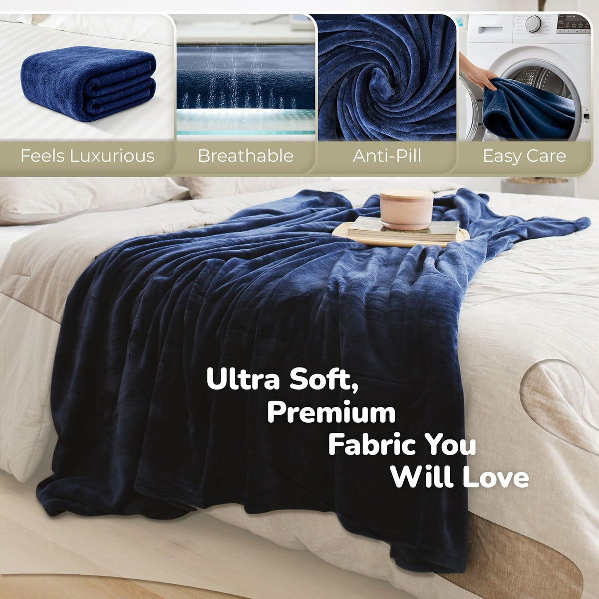 Super Blanky Wearable Blankets for Women & Men, Dorm Room Essentials, Gift for Her, Gifts for Women, Wife Birthday Gift Ideas