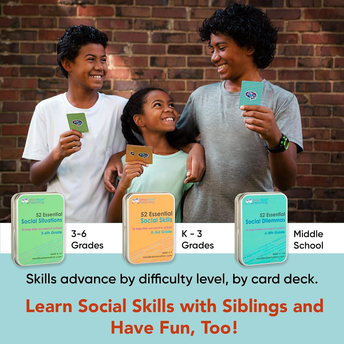 Mind Brain Emotion 52 Essential Life Skills: No-Excuses Game to Teach Kids, Teens & Adults How to Care for Self & Chores, Practical Solution for Responsible Boys, Confident Girls, Happy Family
