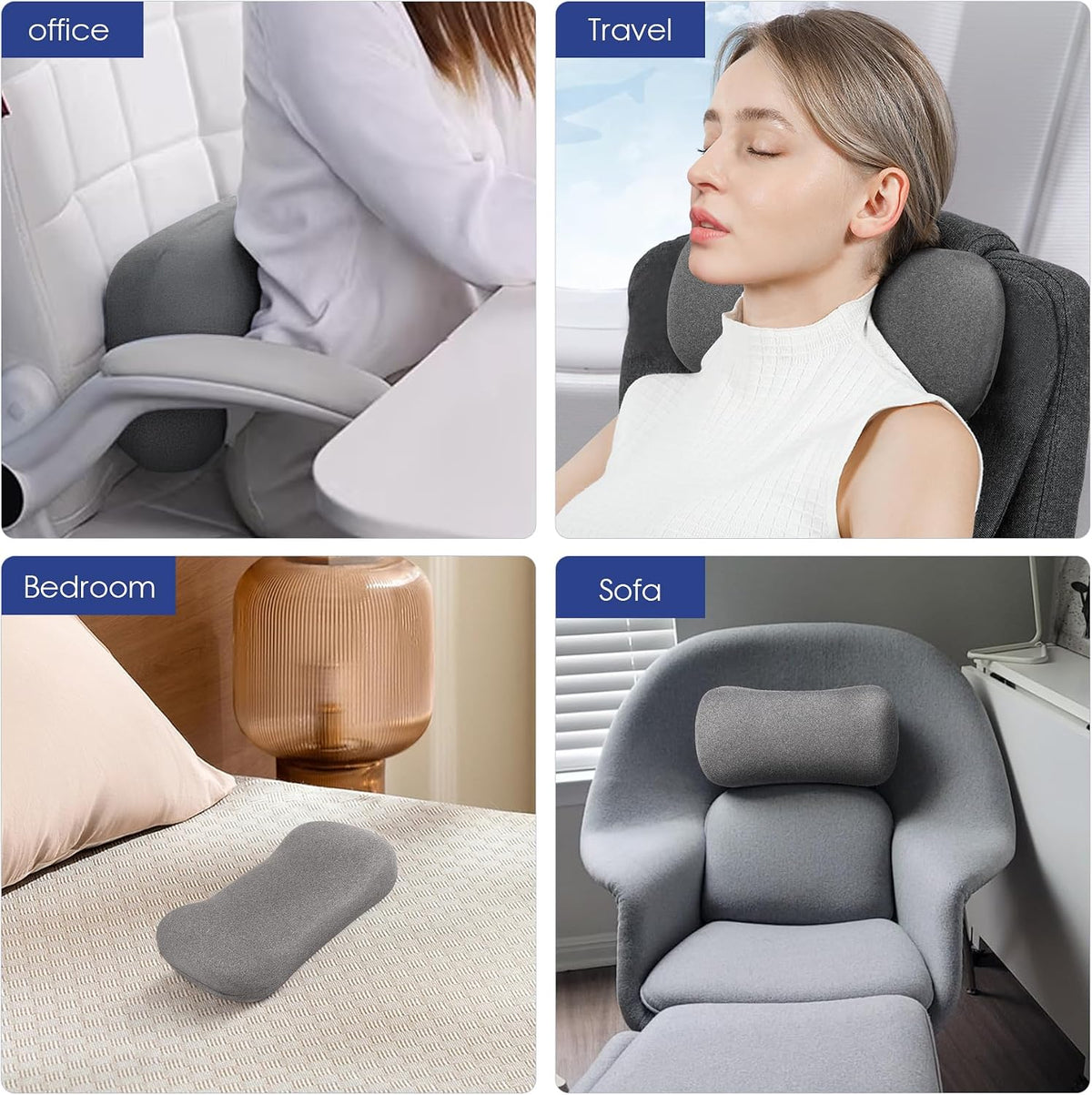 COMFYTHERA Cervical Neck Pillow for Pain Relief Sleeping, Small Neck roll Pillow Memory Foam for Stiff Neck Pain Relief, Neck Support Pillow Travel Bolster Pillow for Bed Pillow