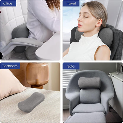 COMFYTHERA Cervical Neck Pillow for Pain Relief Sleeping, Small Neck roll Pillow Memory Foam for Stiff Neck Pain Relief, Neck Support Pillow Travel Bolster Pillow for Bed Pillow