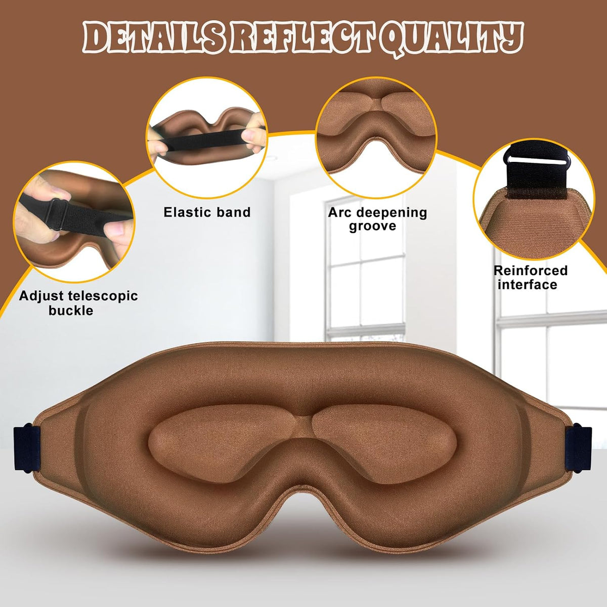 3D Advanced Eye Mask for Sleeping, Ultra Delicate Soft Skin Friendly Eye mask,100% Blackout Sleep Eye Mask for Sleep, Eyelash Extension Sleep mask, Sleeping Eye Masks for Men and Women