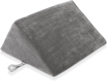 Saloniture Triangle Wedge Massage Table Bolster Under-Knee Pillow, Extra Large - 19 x 12 x 20 x 15.5 Inch - Black