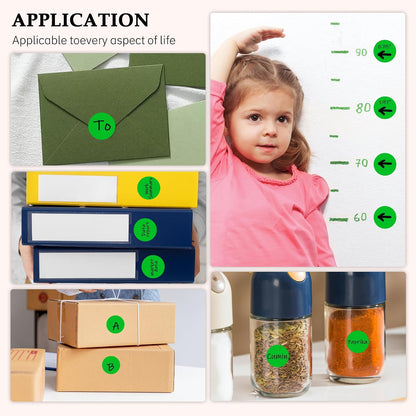 PARLAIM 1050 PCS Color Coding Labels Circle Dot Stickers,10 Color Style Colorful Coding Label Sticker for Office,Student Classroom
