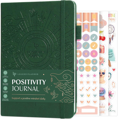 Legend Positivity Journal with Prompts – Guided Daily Affirmation Journal for Women & Men – Mental Health, Gratitude & Reflection Diary (Lavender)