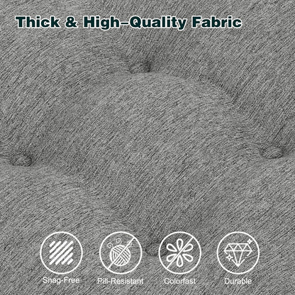 baibu Memory Foam Recliner Cushions with Lumbar Support Pillow Set for Elderly, 20x20x5 Inch Dual-Layer Design Non-Slip Recliner Seat Cushion & Back Support Pillow for Reduce Hip & Lumbar Pain, Brown