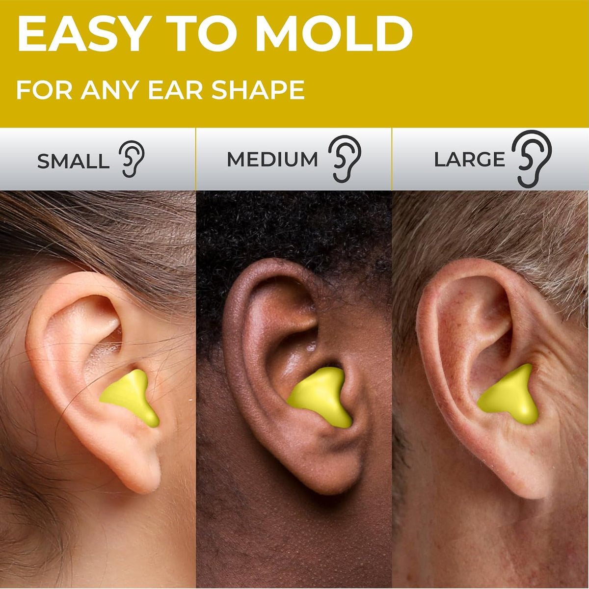 Peace&Quiet PQ Silicone Ear Plugs for Sleeping - 15 Wax Earplugs for Sleep and Swimming Ear Plugs, Soft Ear Covers for Sleeping and Water, Noise Cancelling