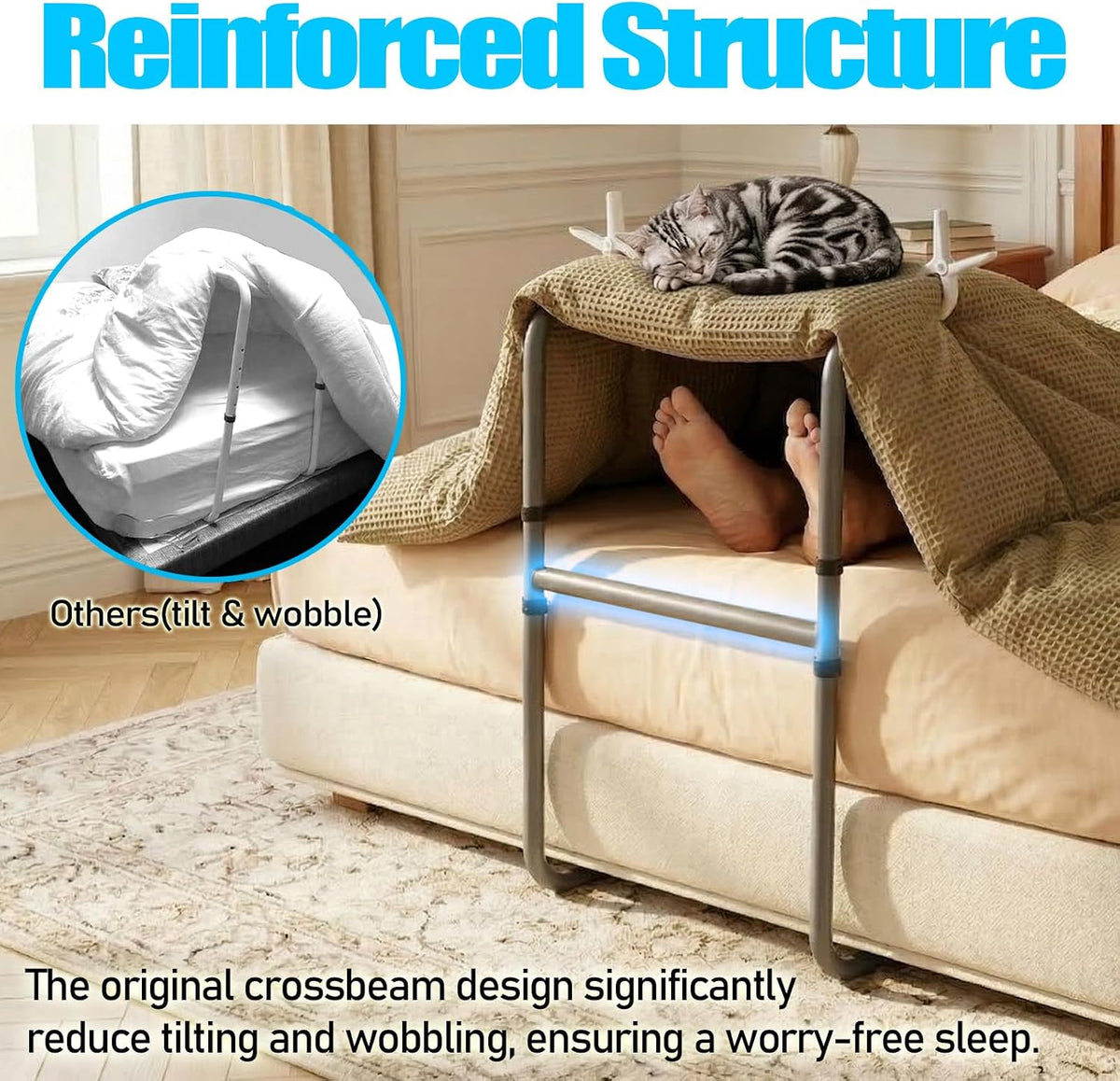 Adjustable Blanket Lifter for Feet